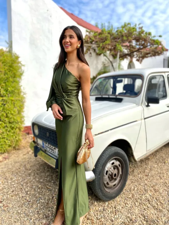 Damen-Abendkleid mit One-Shoulder-Form | klare Linienführung - Image 6