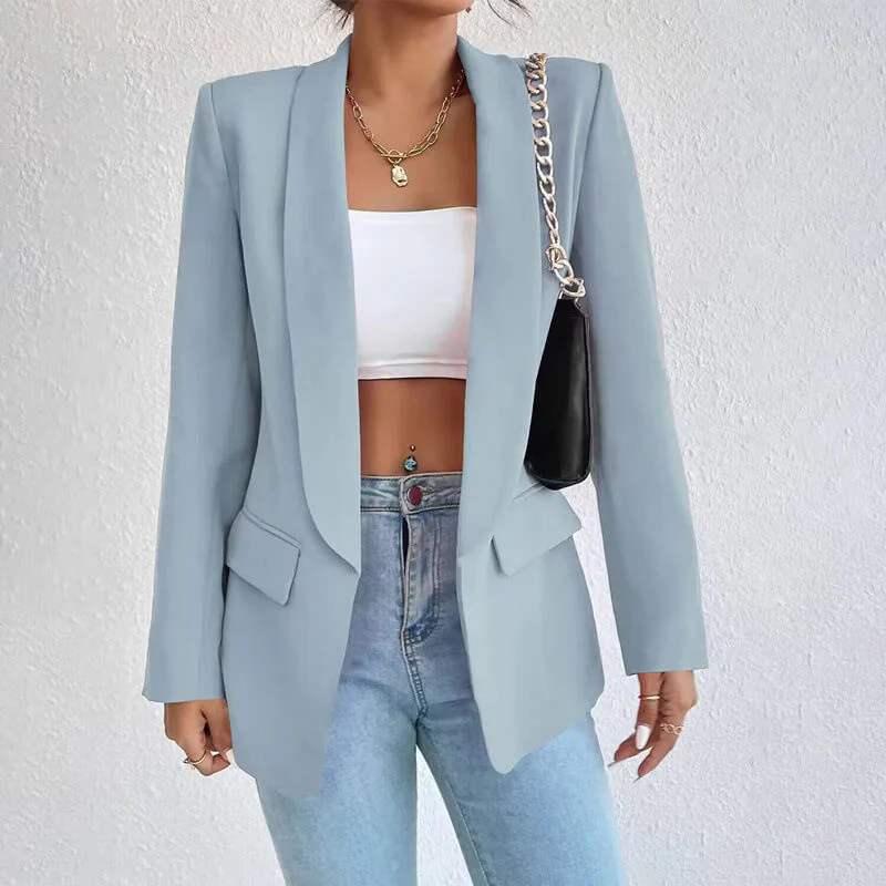 Damen-Blazer mit Langarmkonstruktion | sachliche Linienstruktur - Image 2