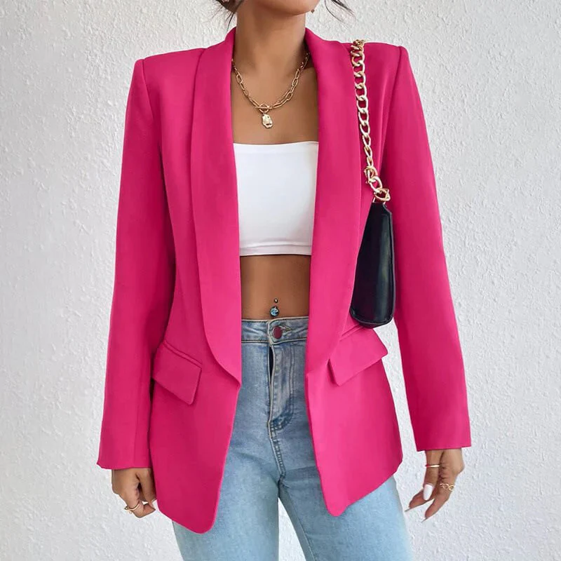 Damen-Blazer mit Langarmkonstruktion | sachliche Linienstruktur - Image 4