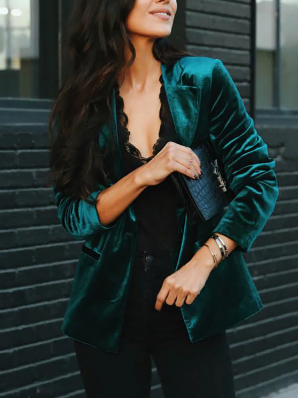 Damen-Blazer mit Samtoberfläche | strukturierte Ausführung - Image 6