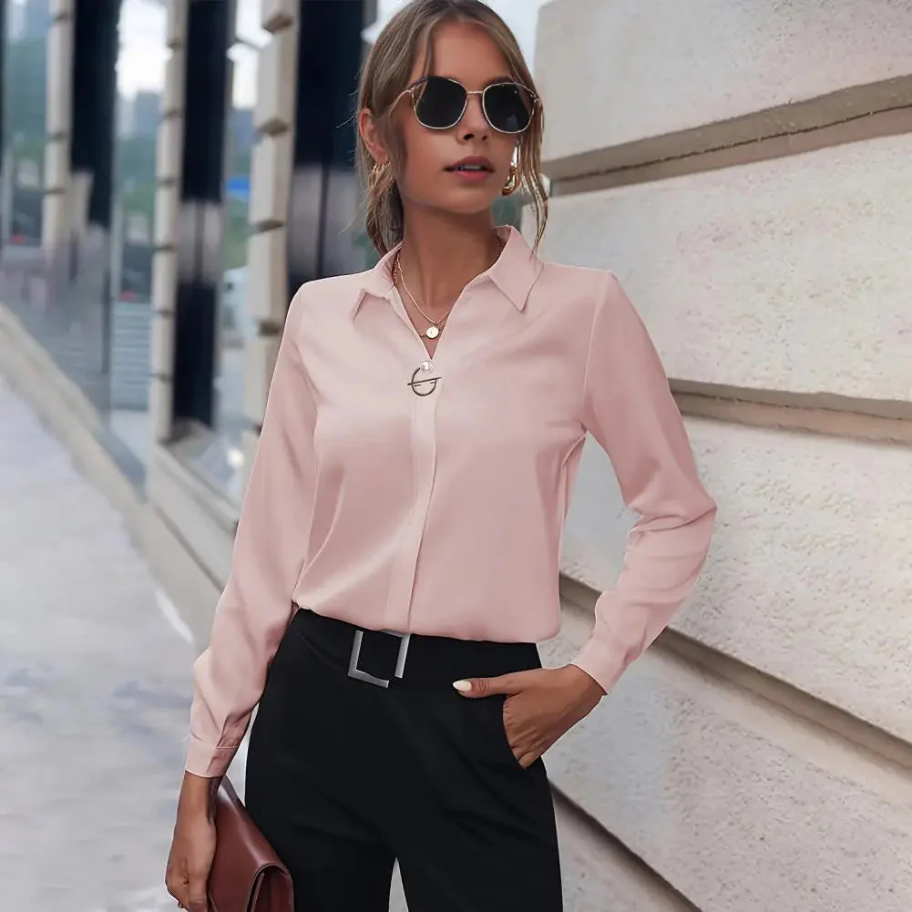 Damen Bluse | klassischer Kragen und lange Ärmel - Image 2