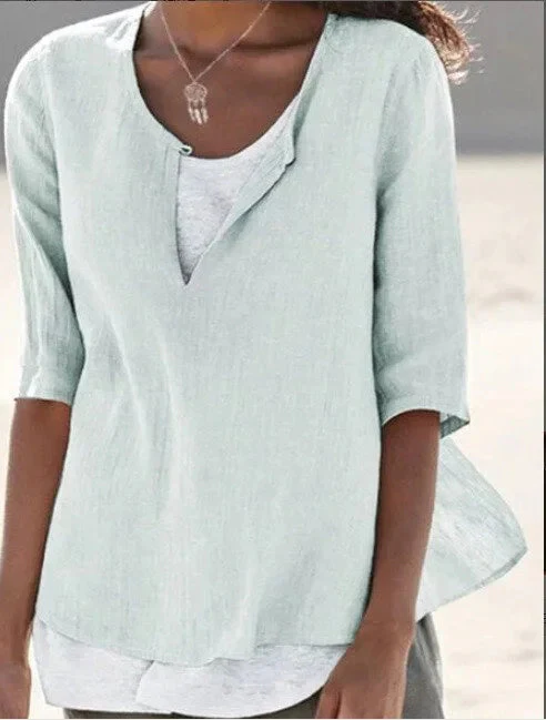 Damen Bluse | mehrlagige Ausführung und gleichmäßige Linienführung