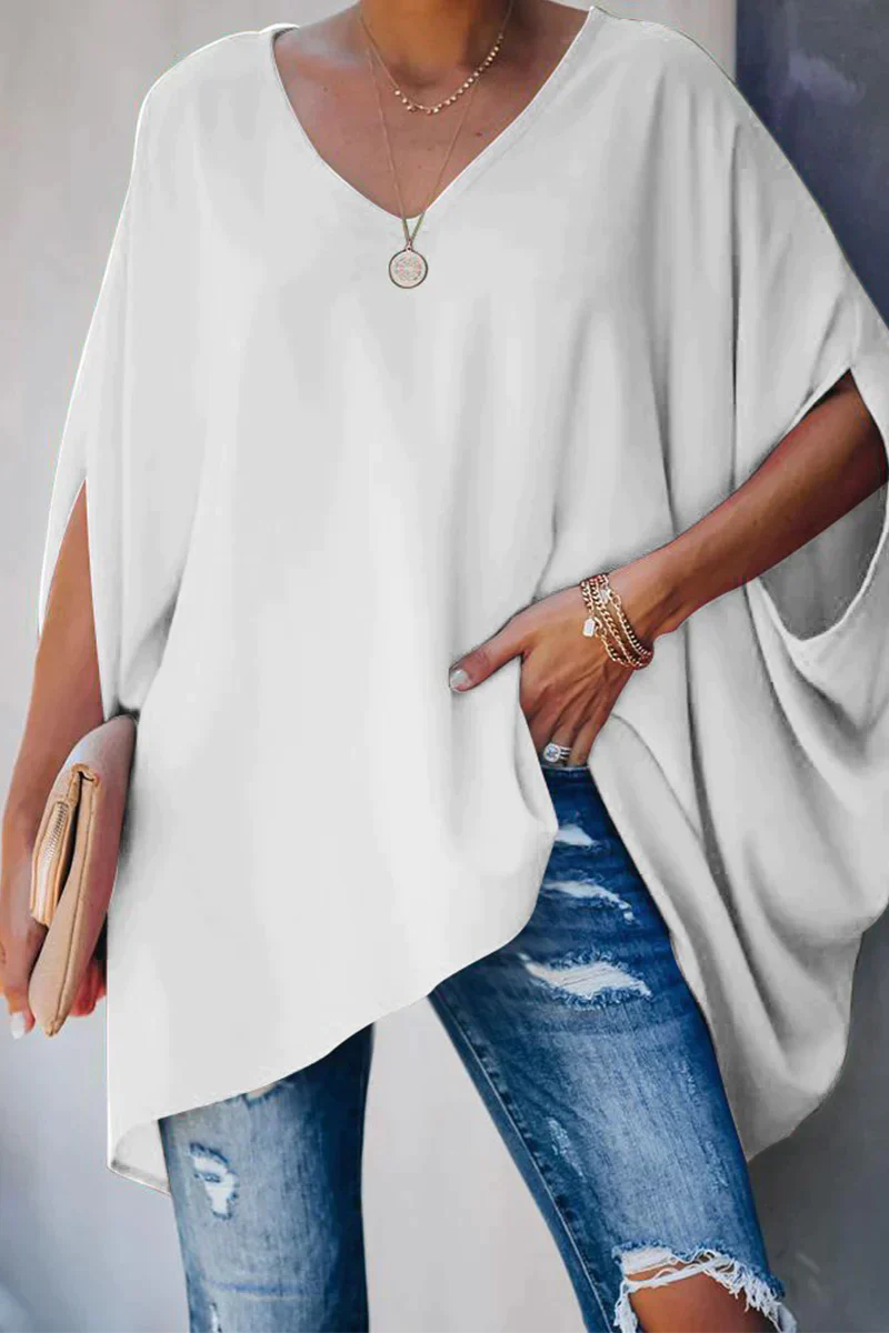 Damen Bluse | weite Form mit V-Ausschnitt - Image 5