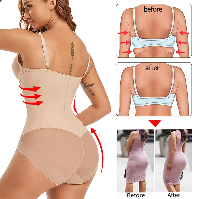Damen Body | einteilig mit Unterbruststütze und Schulterbändern - Image 5