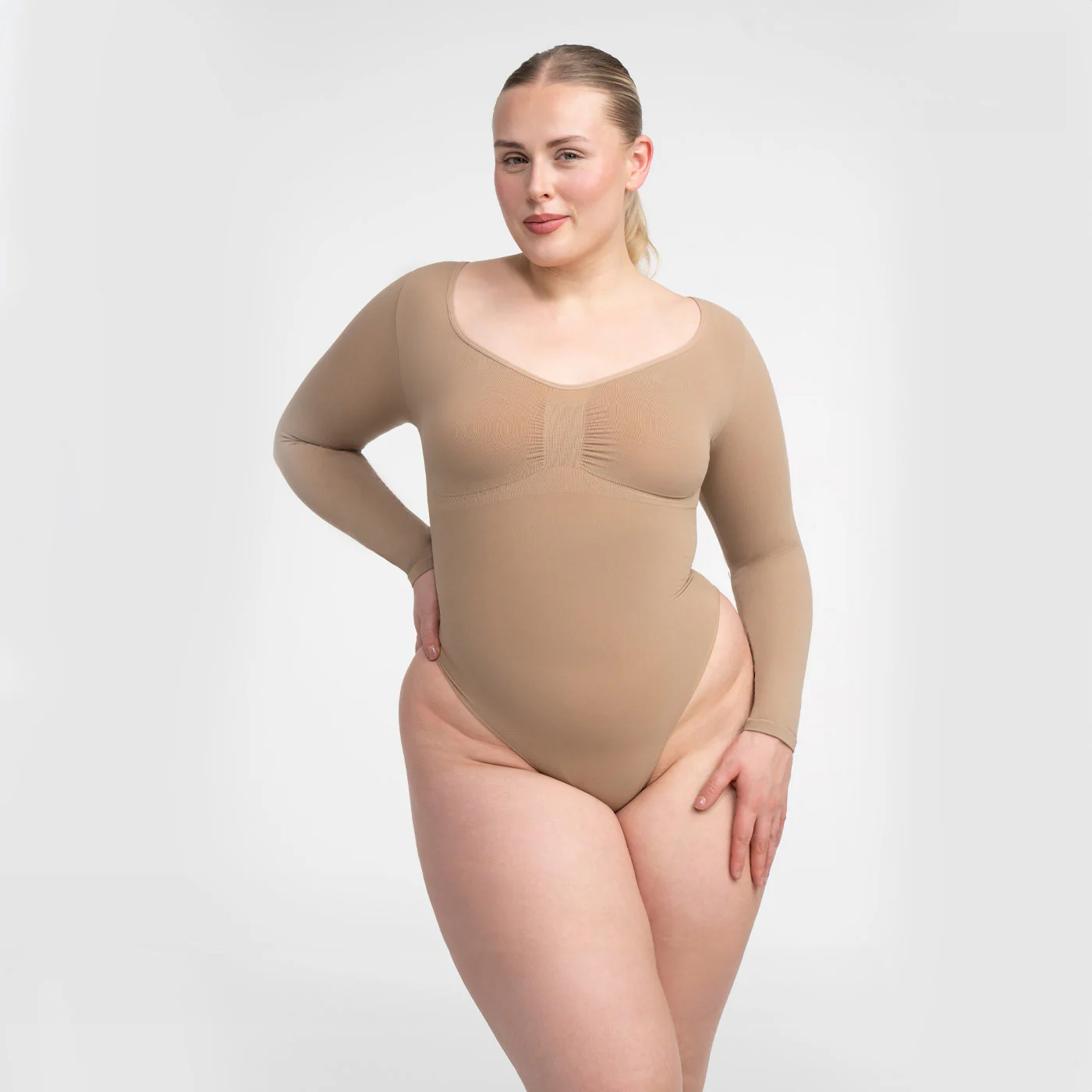 Damen Body | langärmelig mit durchgehender Fläche und Rückenöffnung - Image 7