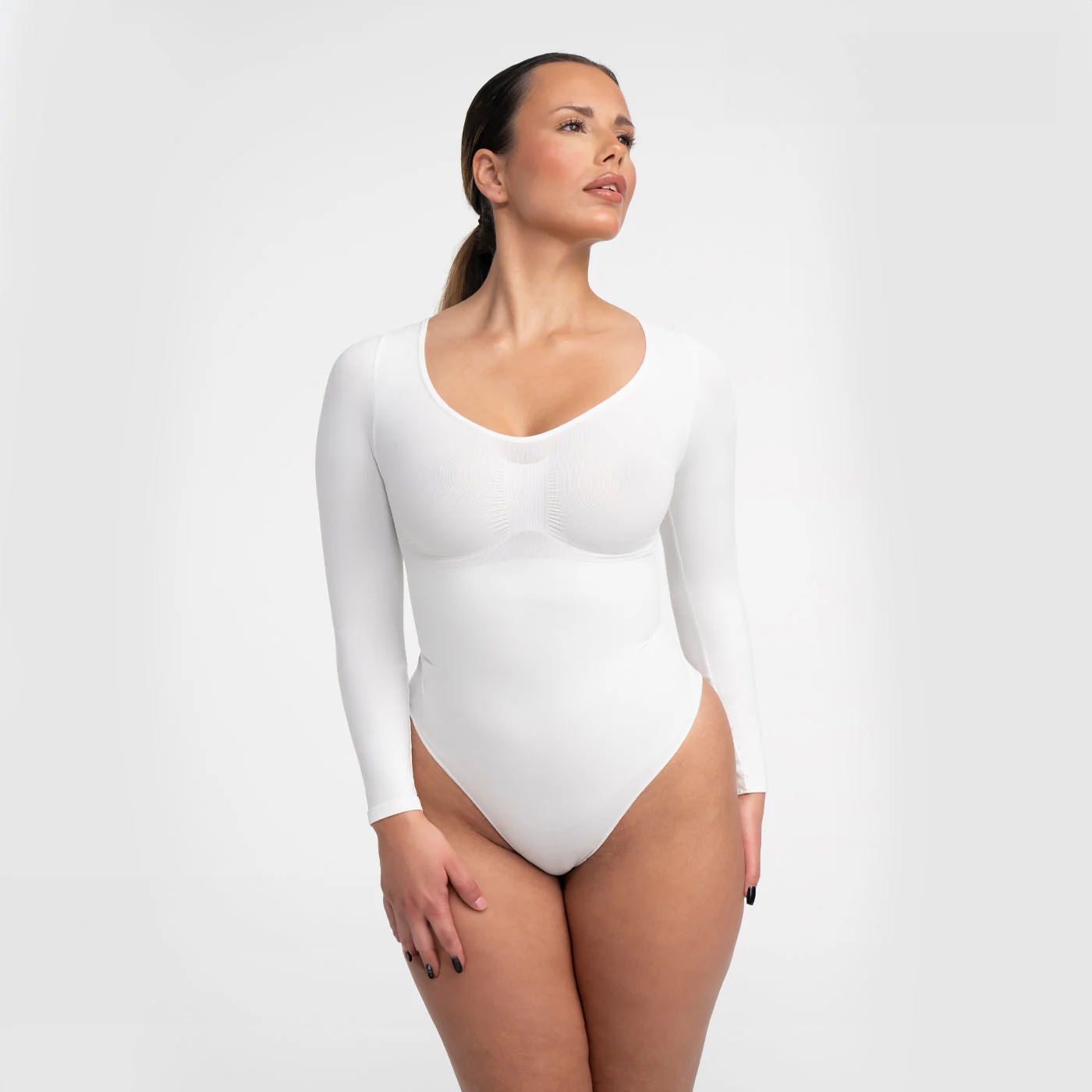 Damen Body | langärmelig mit durchgehender Fläche und Rückenöffnung - Image 9