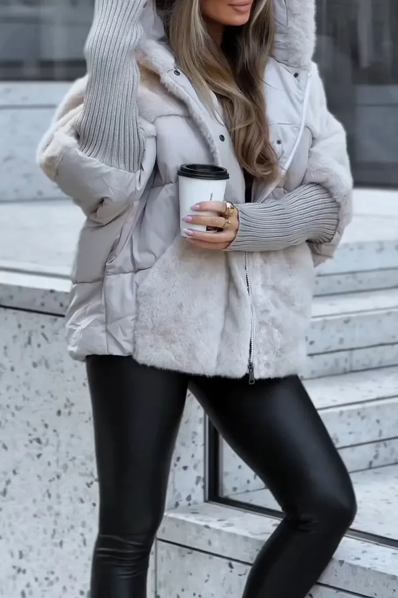 Damen Bomberjacke mit Kapuze | Modischer Schnitt - Image 6