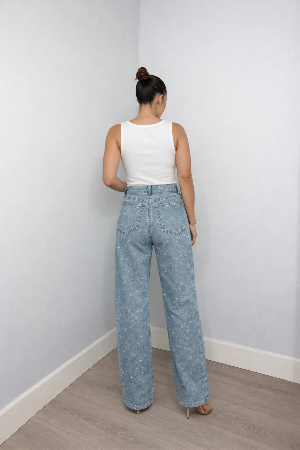 Damen Hose | Hoch geschnittene Ausführung mit Glitzerakzenten - Image 3