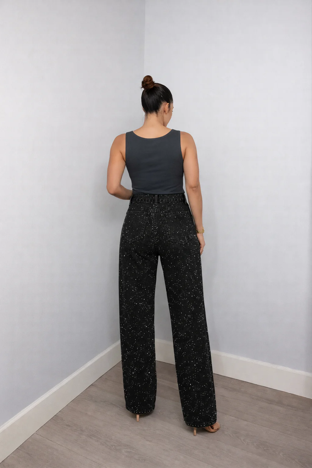 Damen Hose | Hoch geschnittene Ausführung mit Glitzerakzenten - Image 4