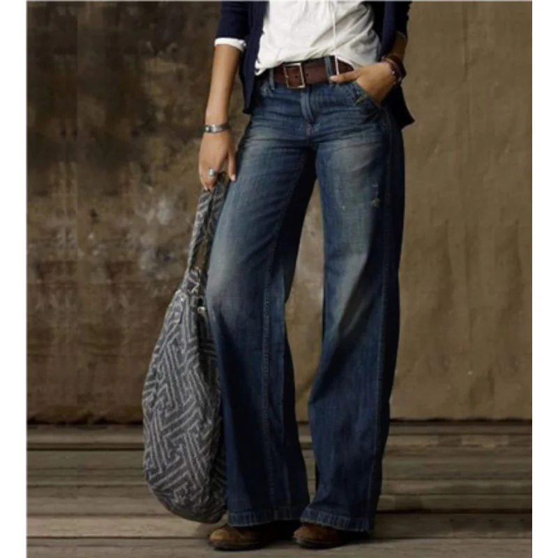 Damen-Hose mit hoher Taille | weite Beinführung - Image 3