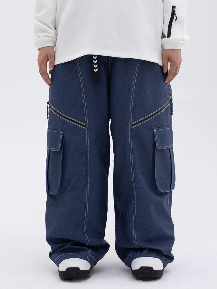 Damen Hose | Oversize Baggy Beinform mit Cargotaschen - Image 3