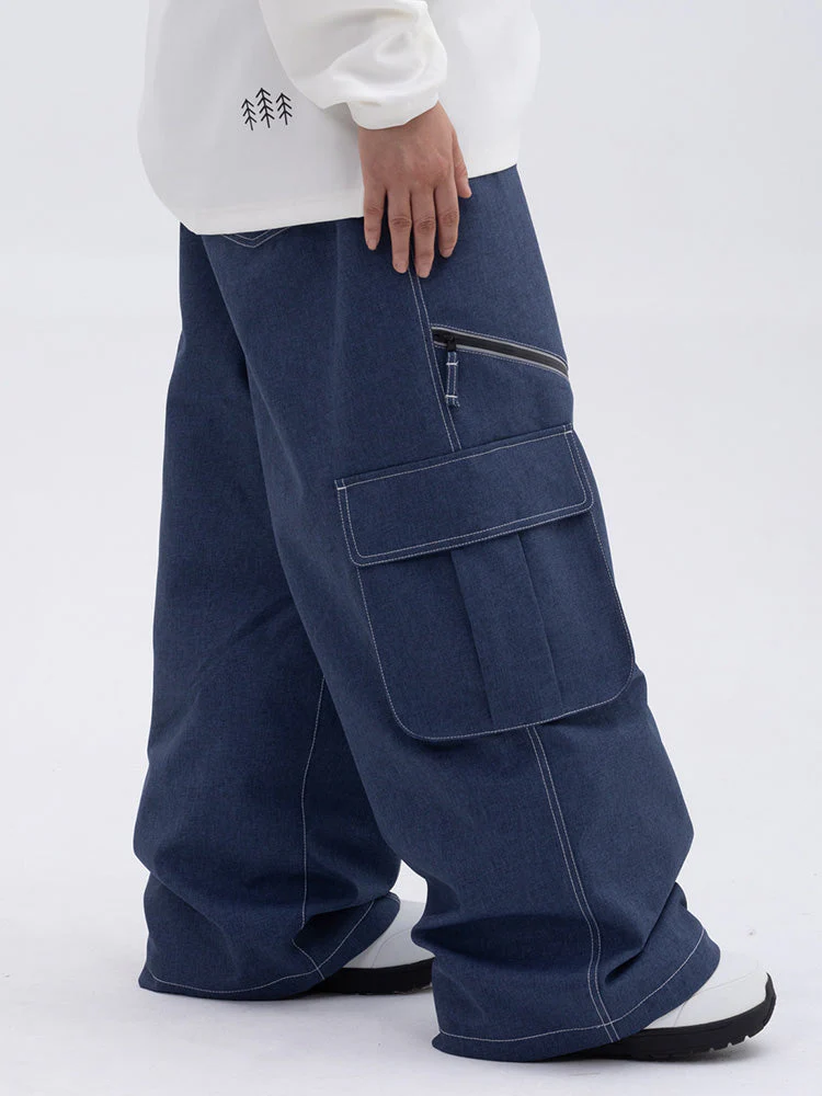 Damen Hose | Oversize Baggy Beinform mit Cargotaschen - Image 4