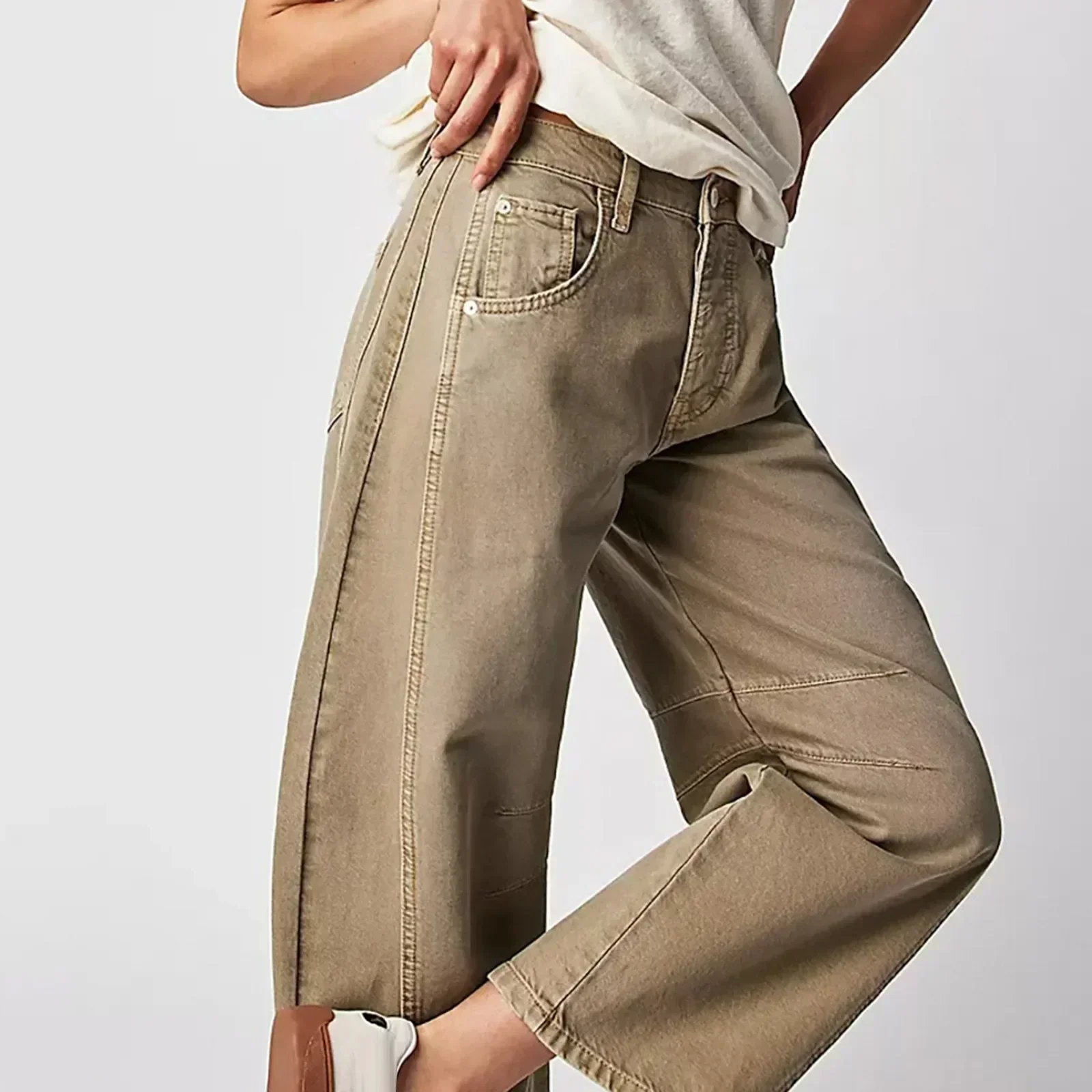 Damen Hose | Weit geschnittene Ausführung mit gerader Form - Image 3