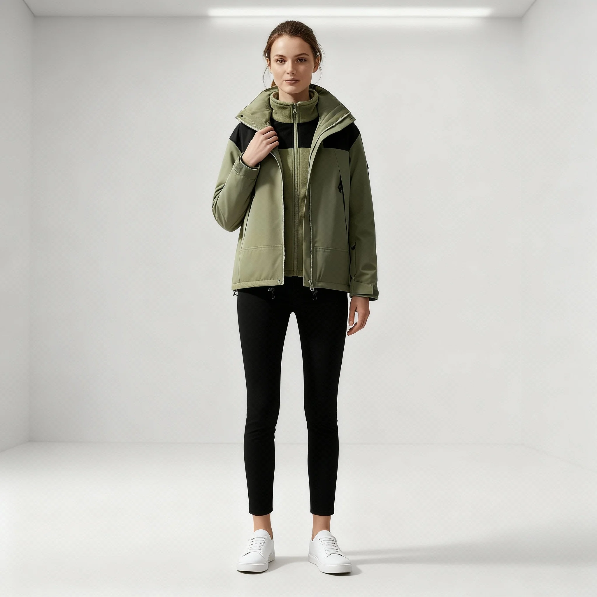 Damen Jacke | dreiteilige Ausführung mit klarer Linienstruktur - Image 3