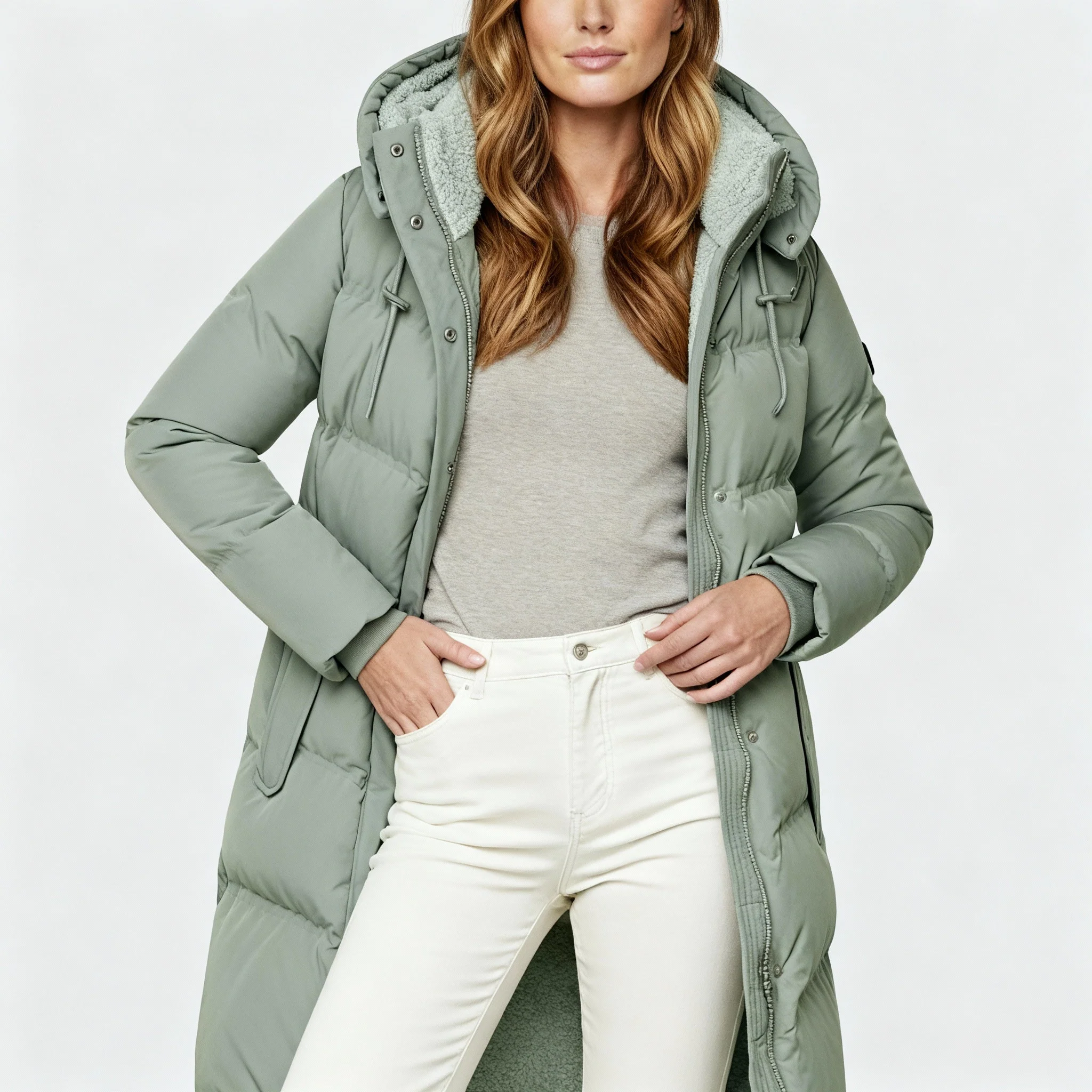 Damen Jacke | gesteppte Form mit durchgehendem Frontverschluss - Image 2