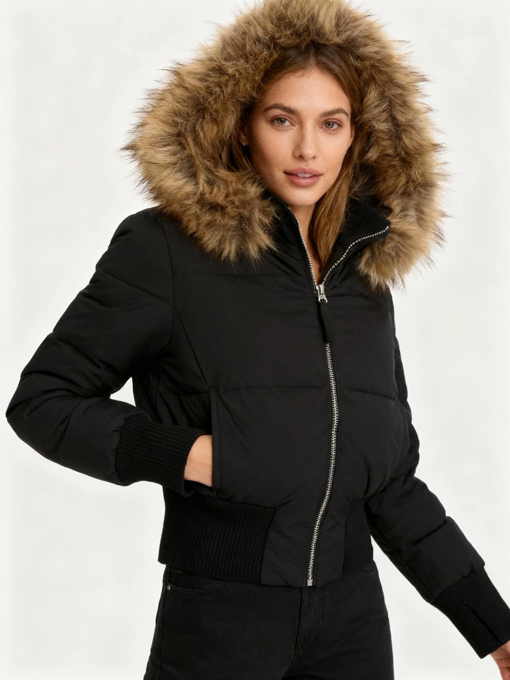 Damen Jacke | Abnehmbare Kapuze mit elastischen Bündchen - Image 5