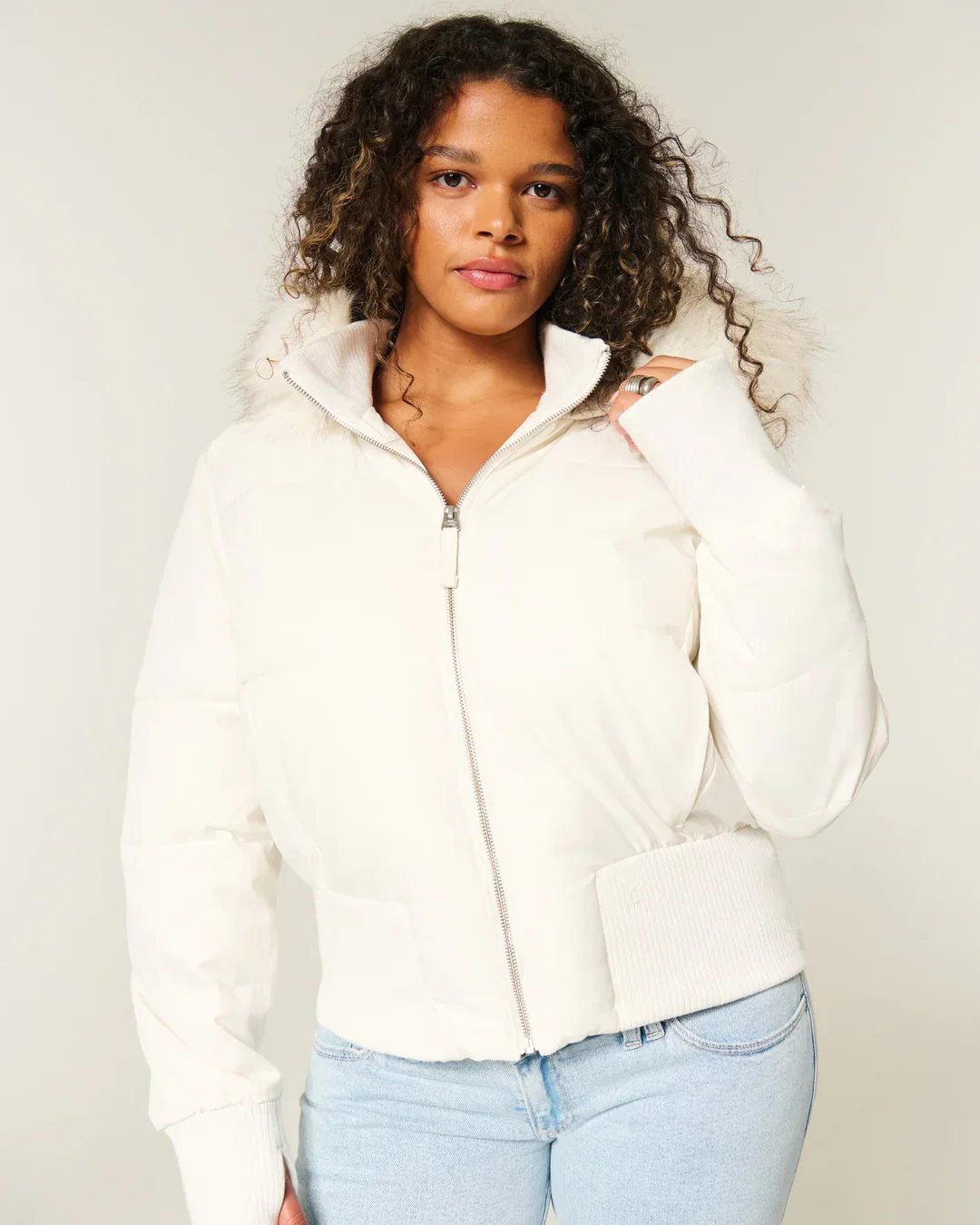Damen Jacke | Abnehmbare Kapuze mit elastischen Bündchen - Image 9