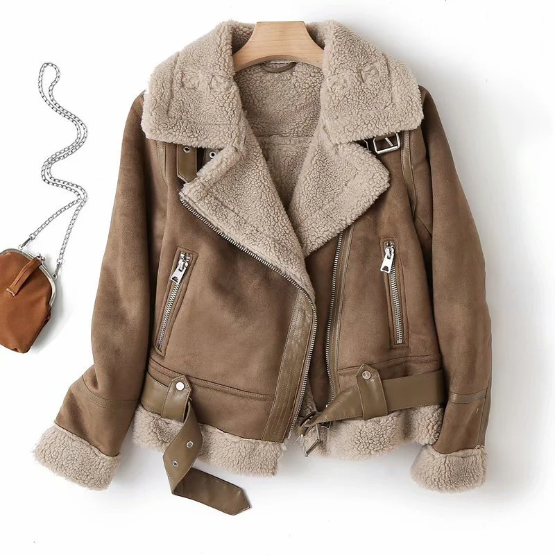 Damen Jacke | kurze Form mit Reißverschluss und gefütterter Innenseite