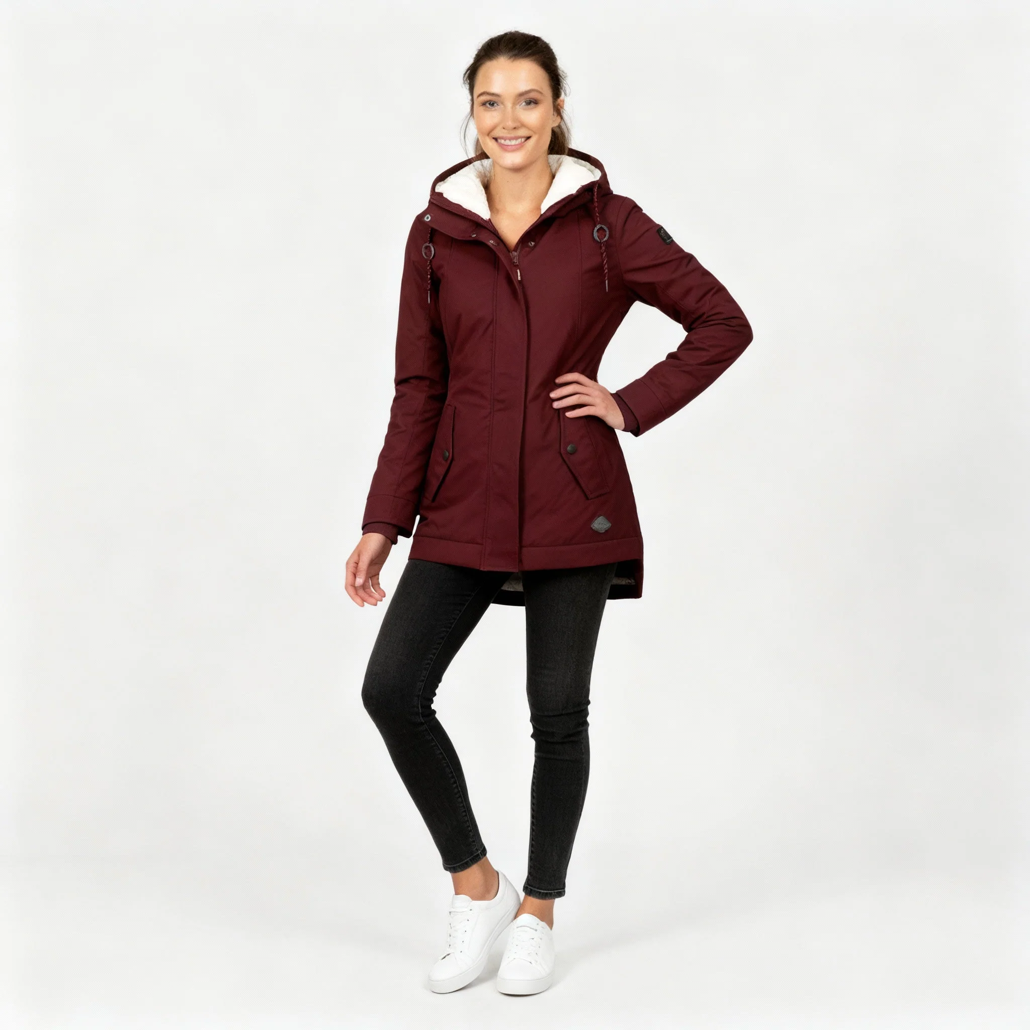 Damen Jacke | mittellanger Schnitt mit körpernaher Silhouette - Image 3