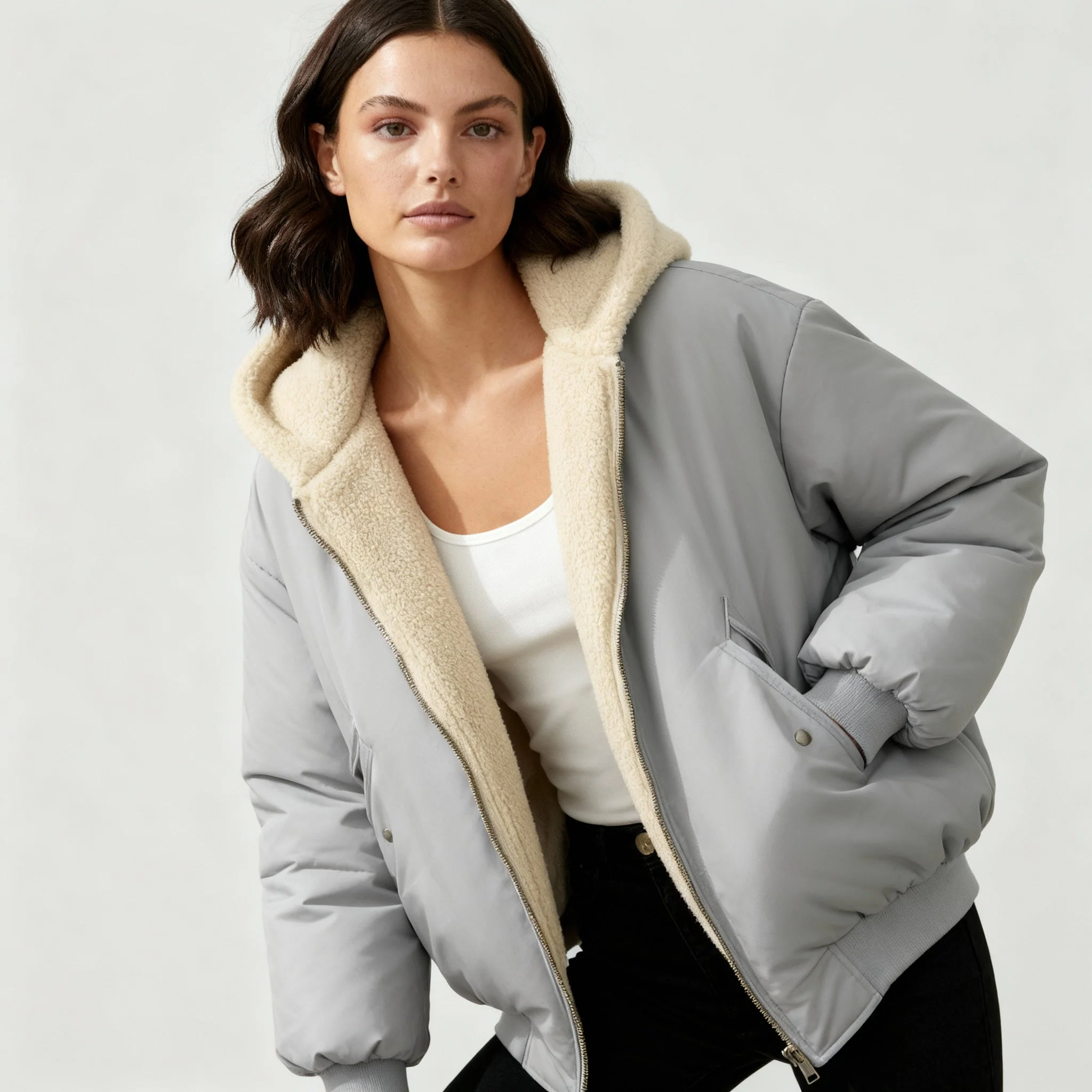 Damen Jacke | oversized Schnitt mit klarer Volumenform - Image 2