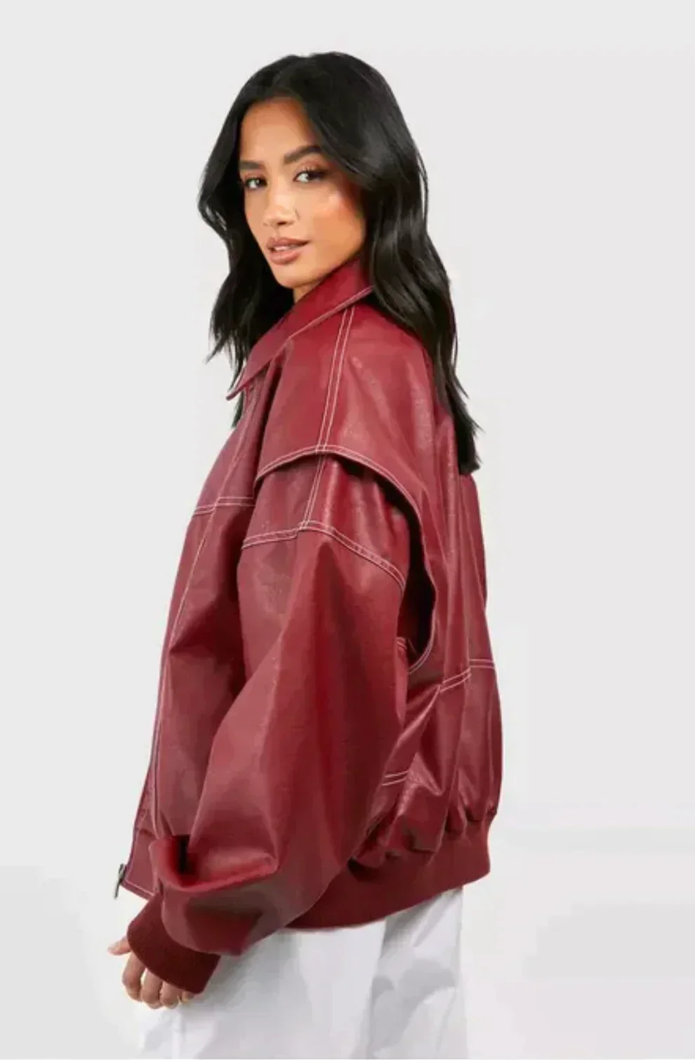 Damen Jacke | Weit geschnittene Ausführung in Rot - Image 6