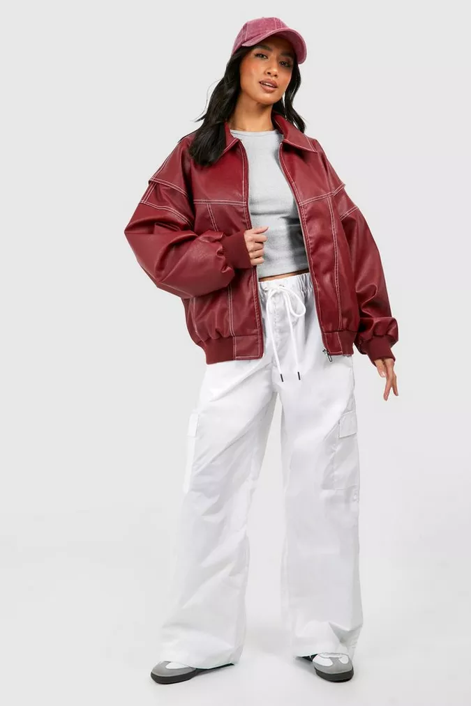 Damen Jacke | Weit geschnittene Ausführung in Rot - Image 7