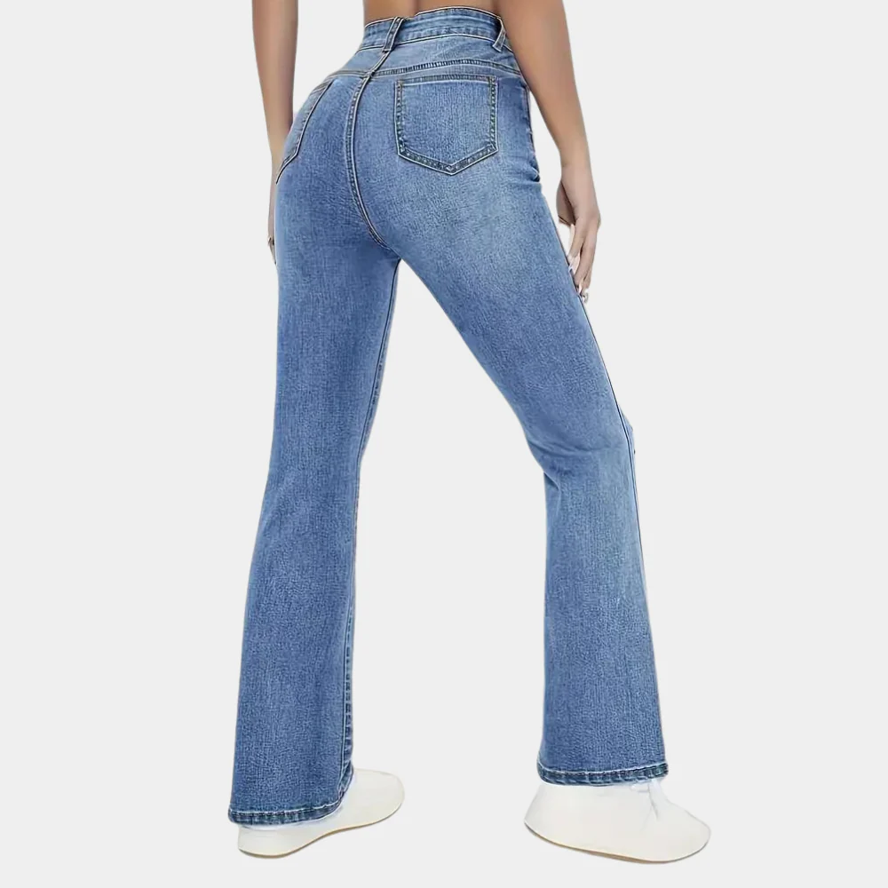 Damen Jeans | Flared Schnitt mit hoher Taille - Image 2