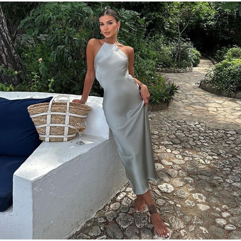 Damen Kleid | Ärmellos mit offenem Rückenteil - Image 2
