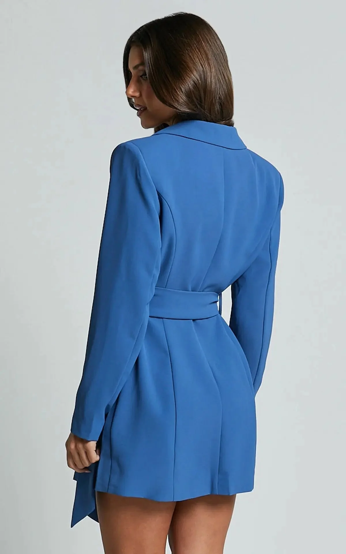 Damen Kleid | Blazer-Form mit Gürtel und gerade Linienführung - Image 2