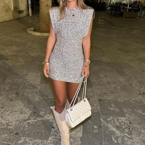 Damen Kleid | enge Ausführung mit rundem Ausschnitt und kurzer Länge - Image 4