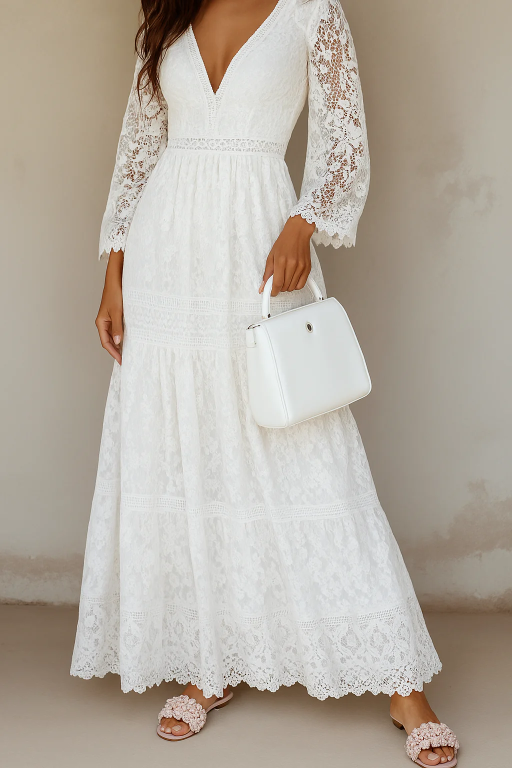 Damen Kleid | Lange Ausführung mit Blumenmuster - Image 2
