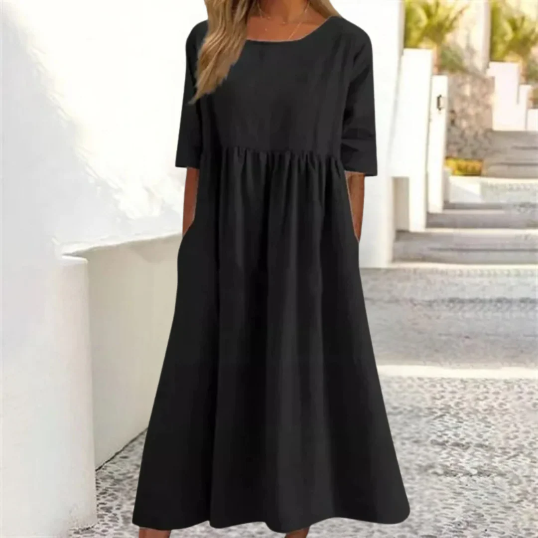 Damen Kleid Midi | lockere Passform und fließender Rockverlauf - Image 5