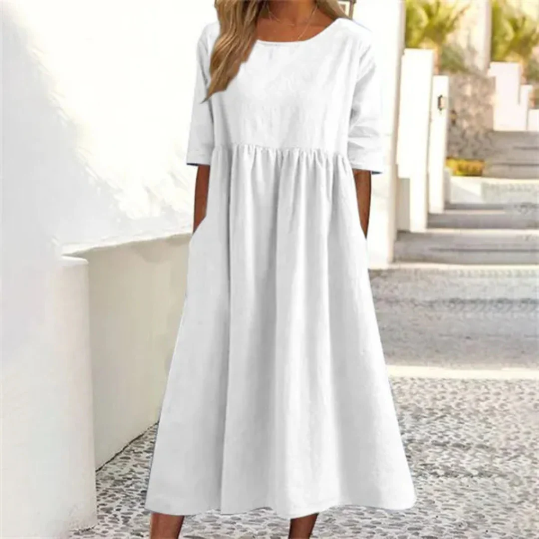 Damen Kleid Midi | lockere Passform und fließender Rockverlauf - Image 7