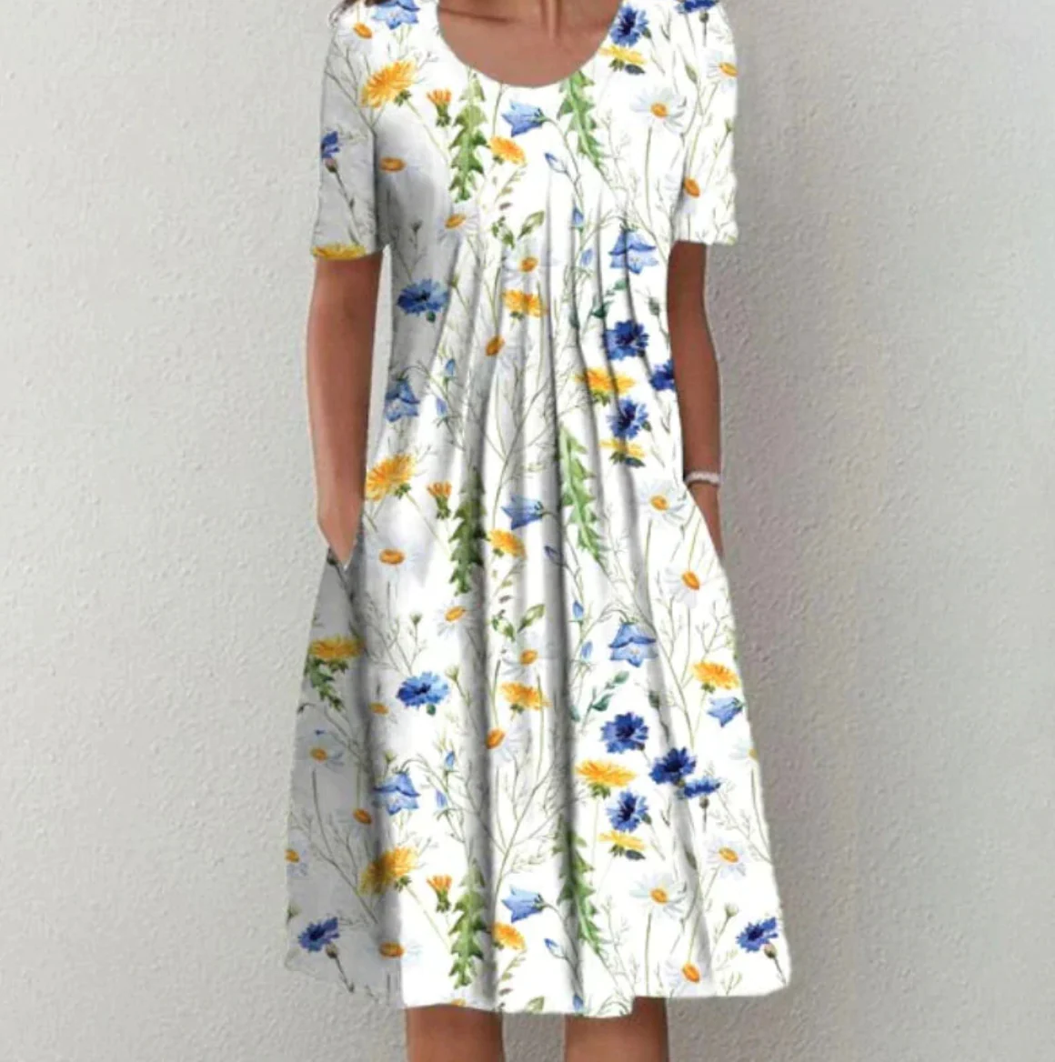 Damen Kleid Midi | Muster und durchgehende Linienführung - Image 4