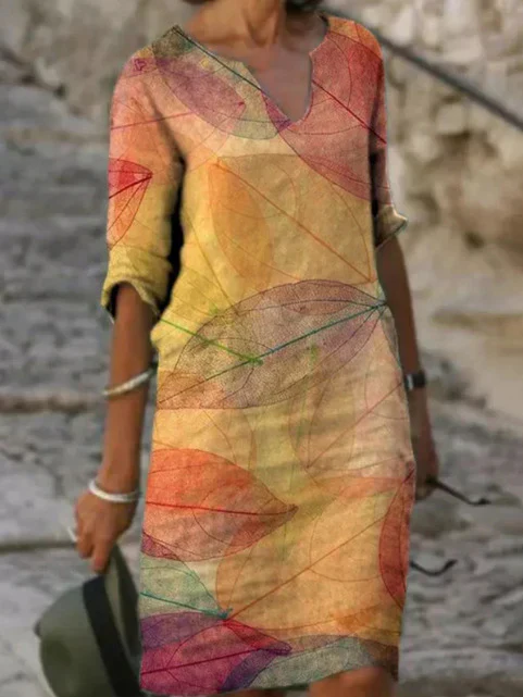 Damen Kleid | mittellange Form mit schlichter Rundhalsausschnitt - Image 4