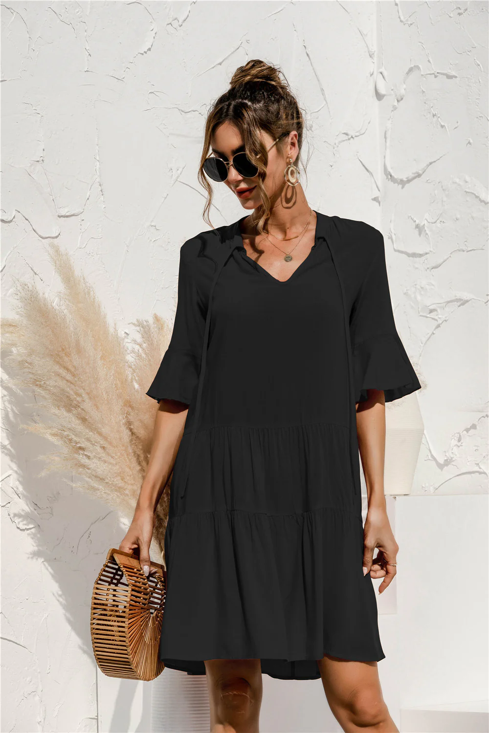 Damen Kleid Mini | tiefe Taille und gleichmäßige Schnittführung - Image 7