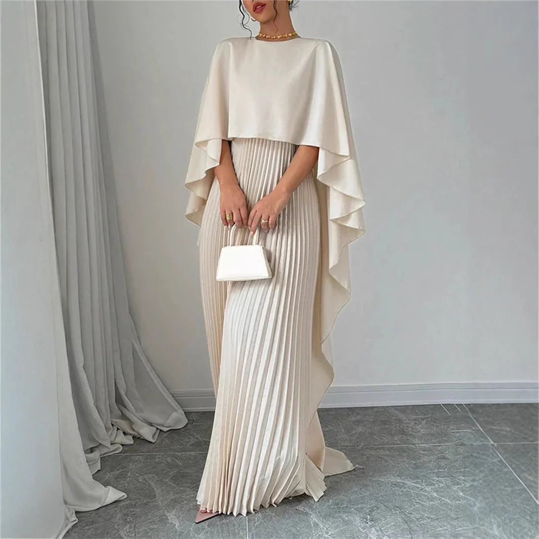 Damen Kleid | Lange Ausführung mit Plisseefalten - Image 5