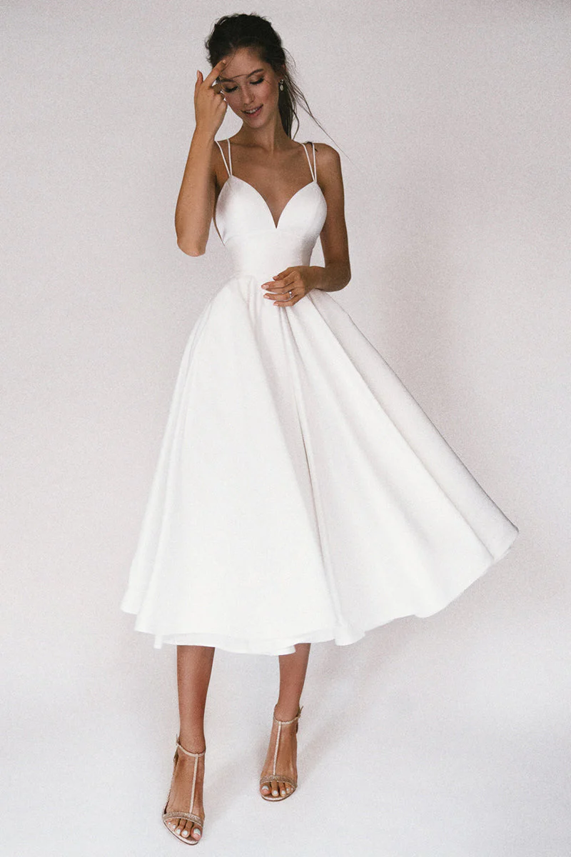 Damen Kleid | mittellanger Schnitt mit V-Ausschnitt-Struktur - Image 8