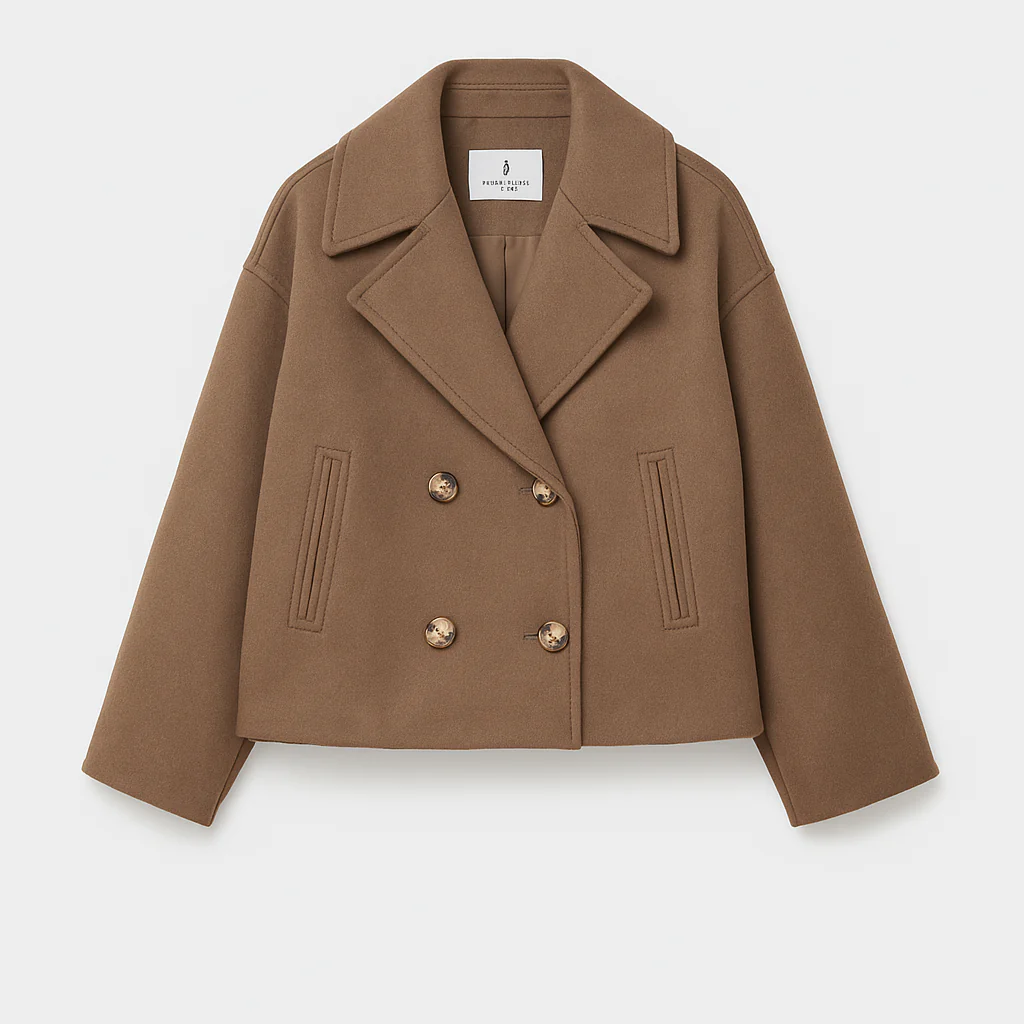 Damen Kurzmantel | Doppelte Knopfleiste in eleganter Ausführung - Image 6