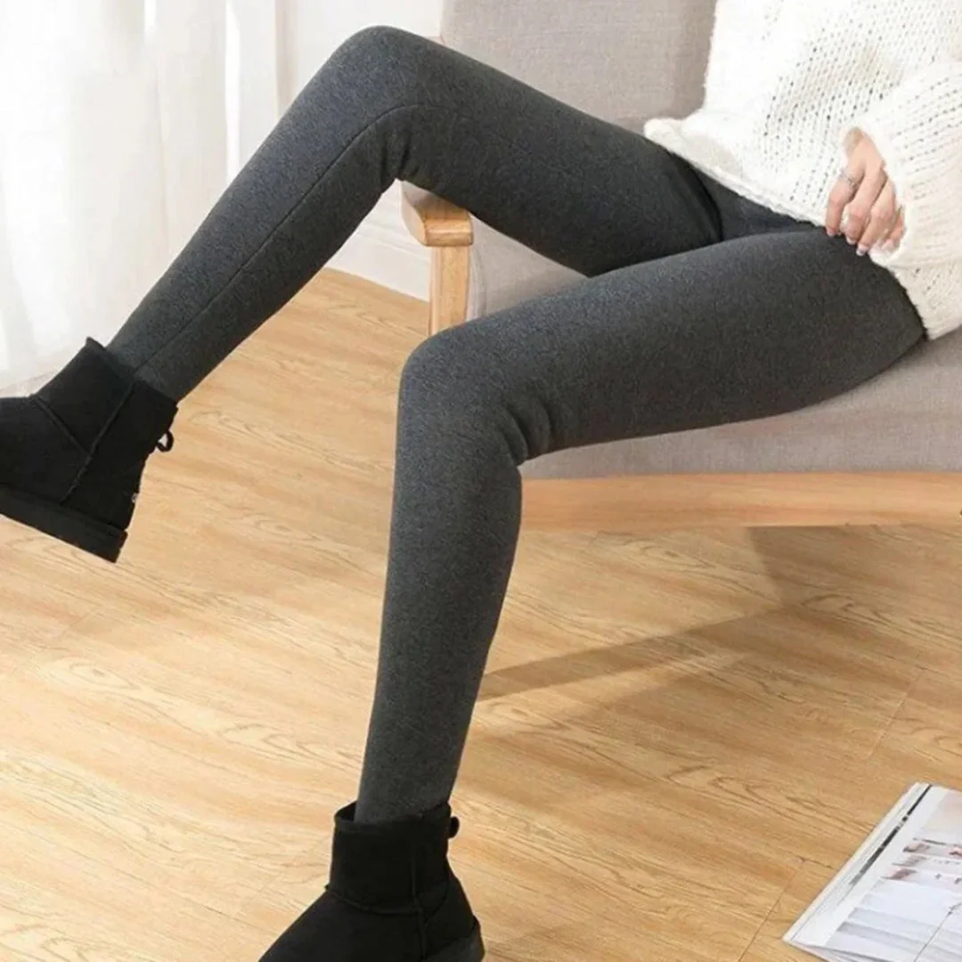 Damen Leggings | Fleece Ausführung blickdicht elastischer Bund - Image 8