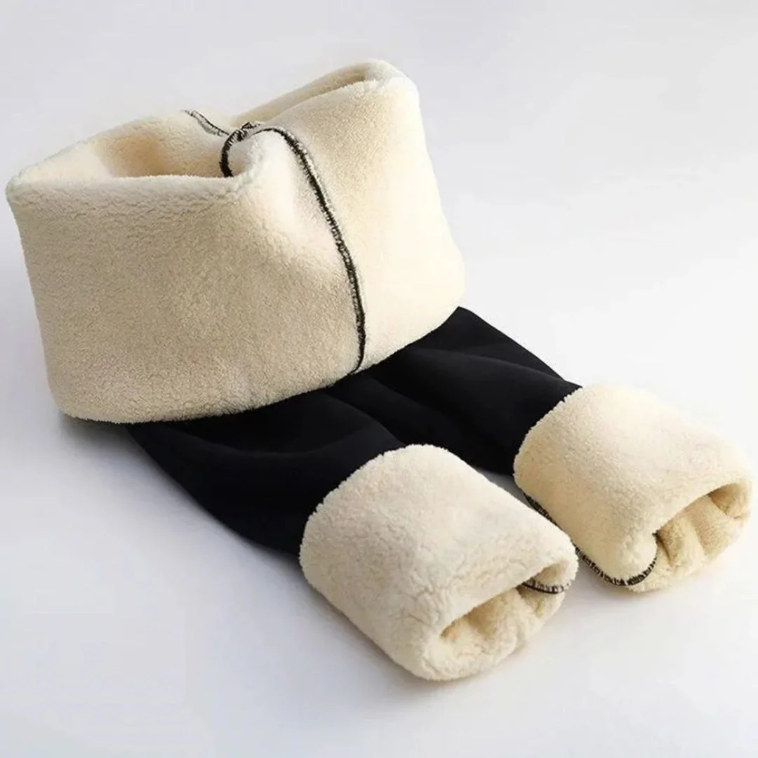 Damen Leggings | Fleece Ausführung blickdicht elastischer Bund - Image 9