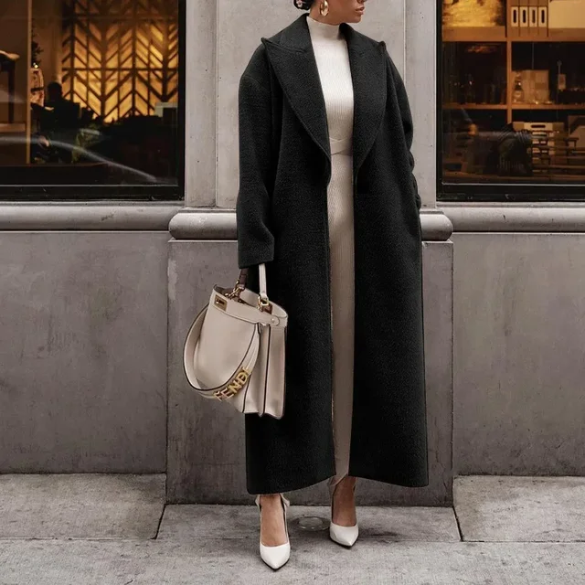 Damen Mantel | Übergrößen Modell mit lässigem Schnitt