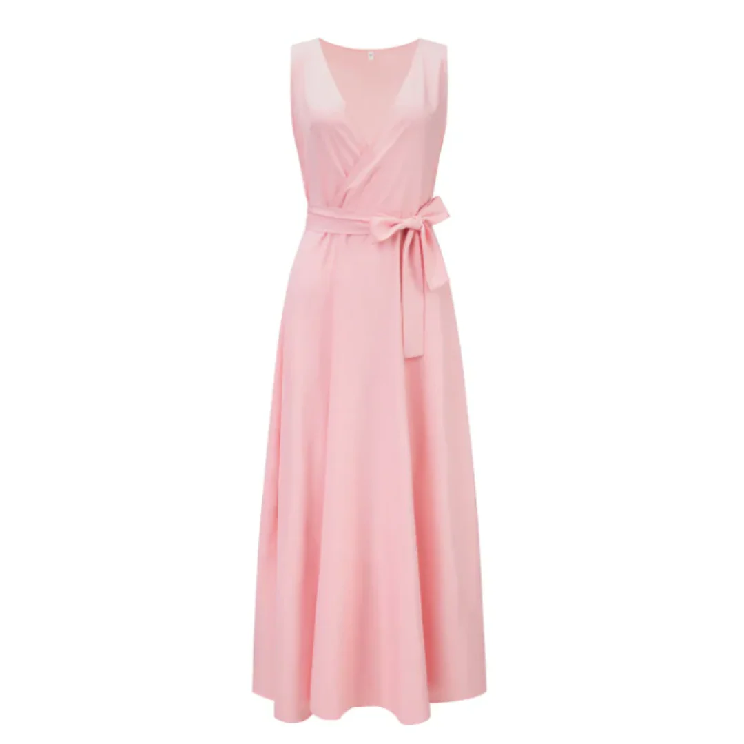Damen-Maxikleid in Wickeloptik | ärmellose Ausführung - Image 8