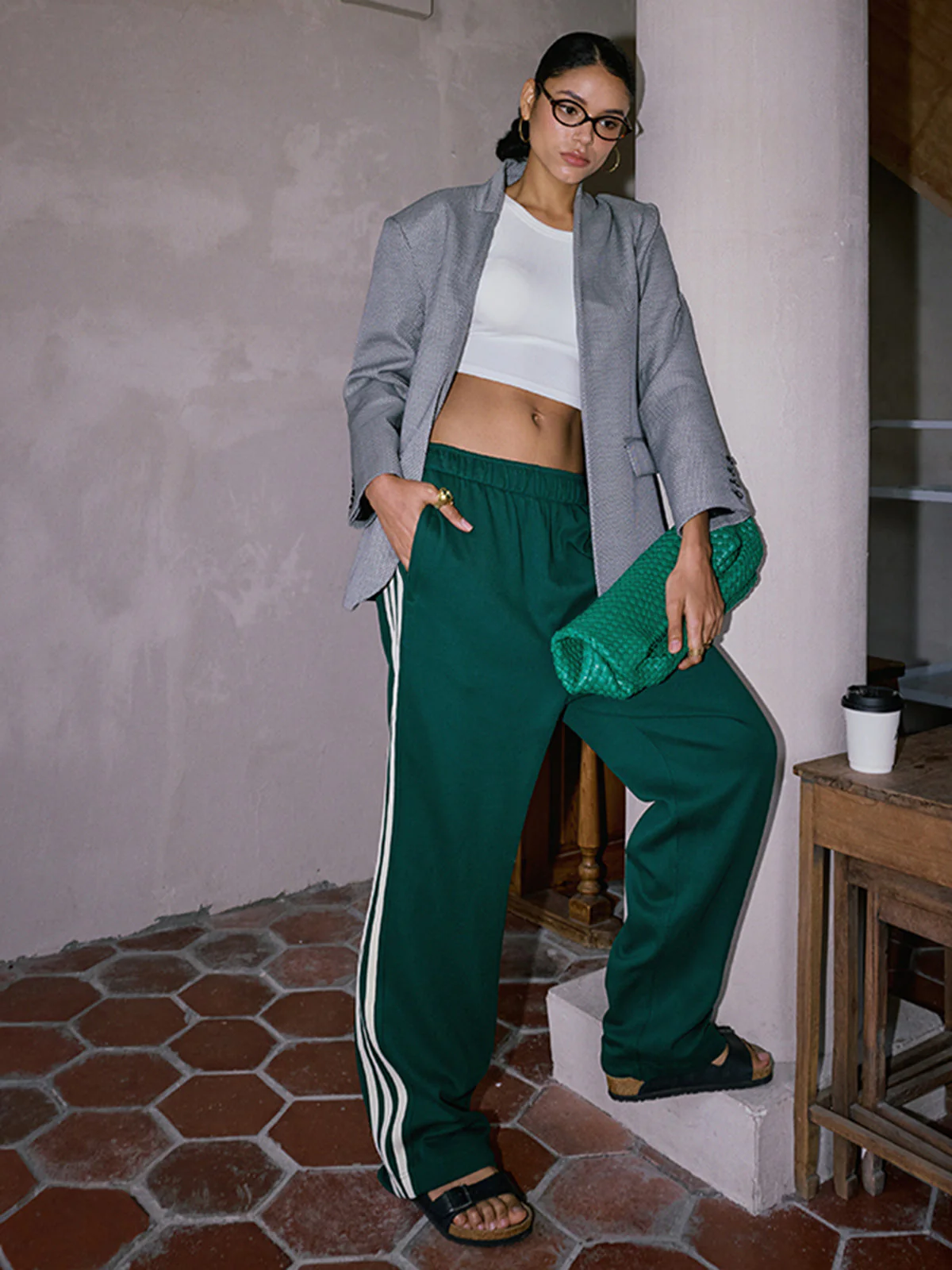 Damen Pantalon | Hohe Taille mit geraden Linien - Image 8