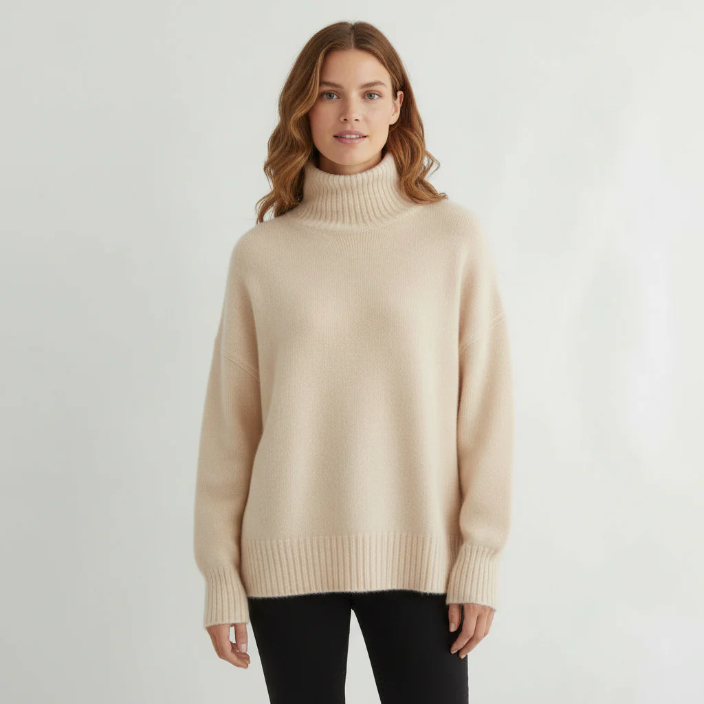 Damen Pullover | Rollkragen mit gerader Passform