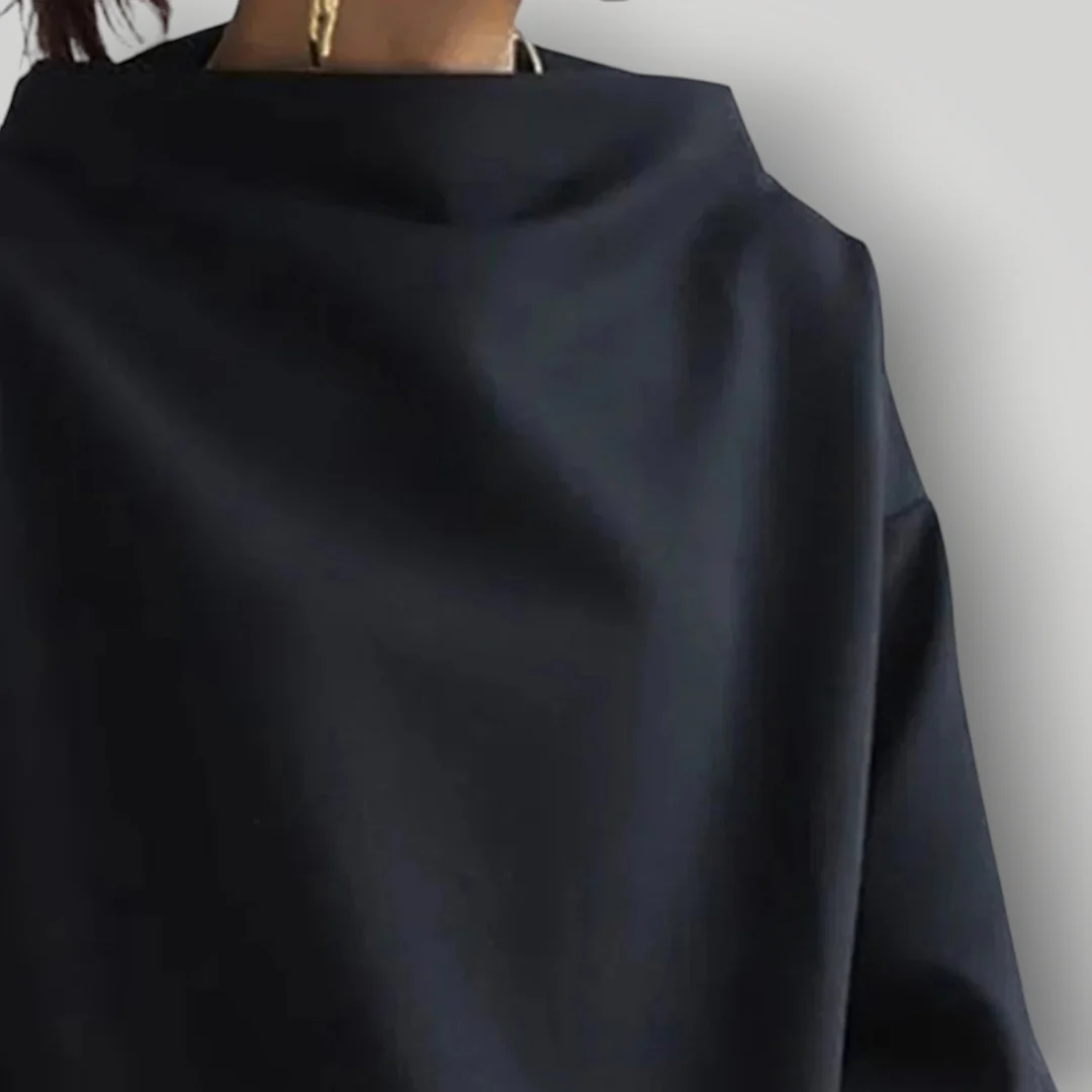 Damen Rollkragenpullover | Eleganter Pullover in Schwarz - Image 4