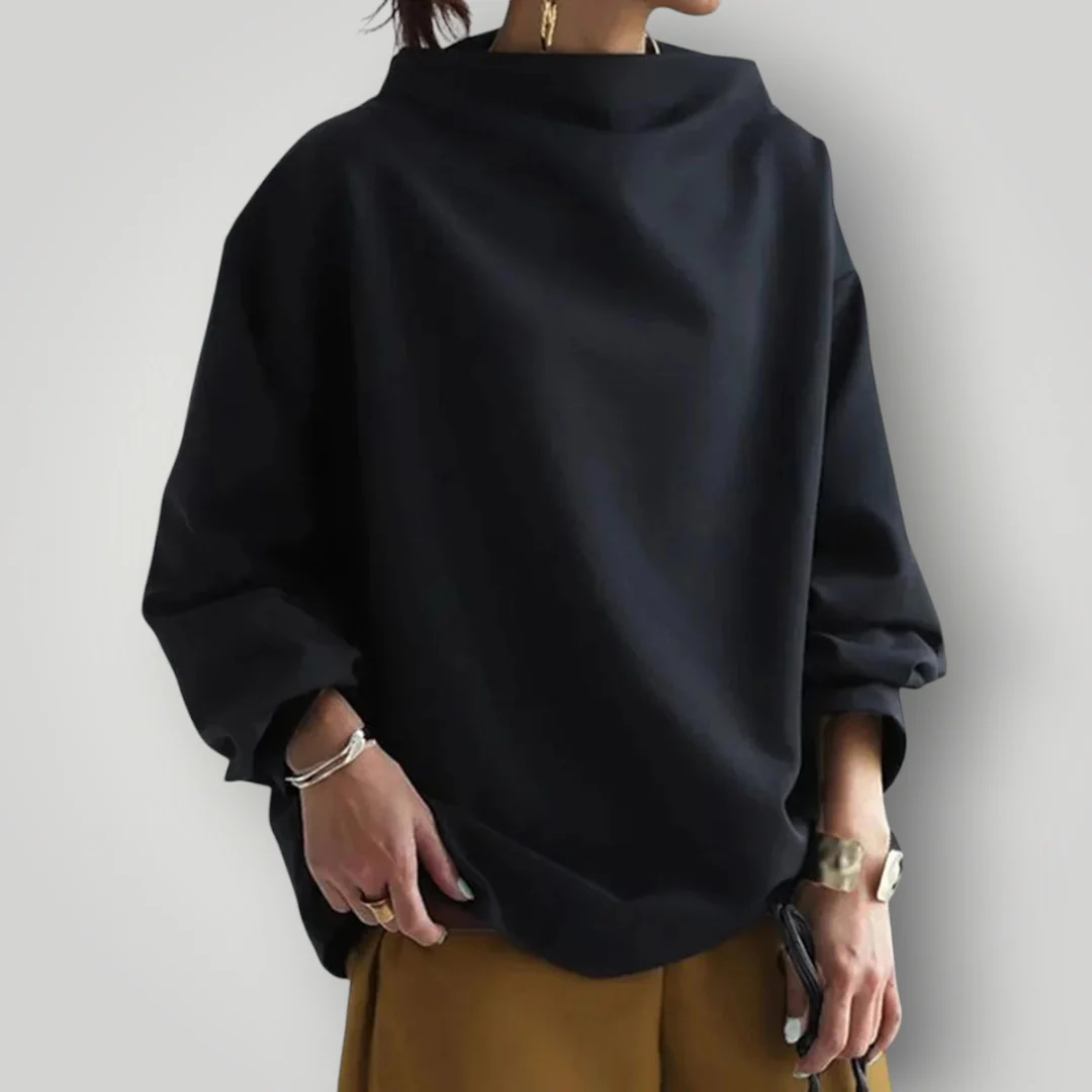Damen Rollkragenpullover | Eleganter Pullover in Schwarz - Image 7