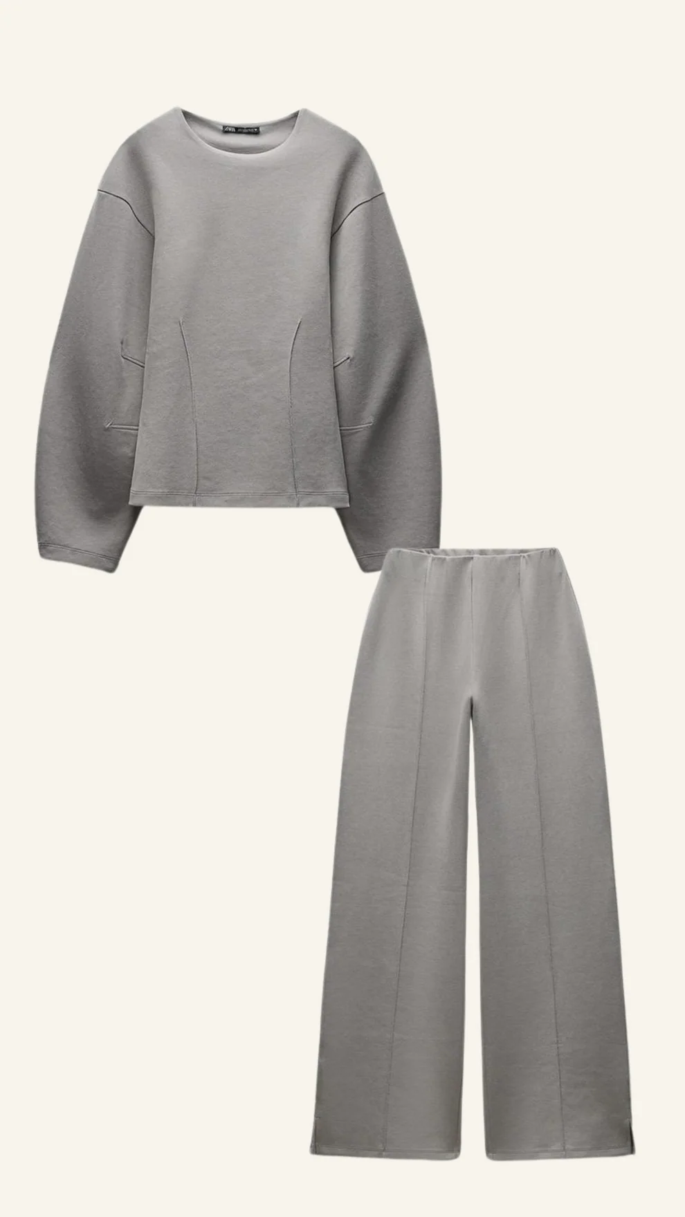 Damen Set | Oversized Top mit weitem Bein und klarer Form - Image 2