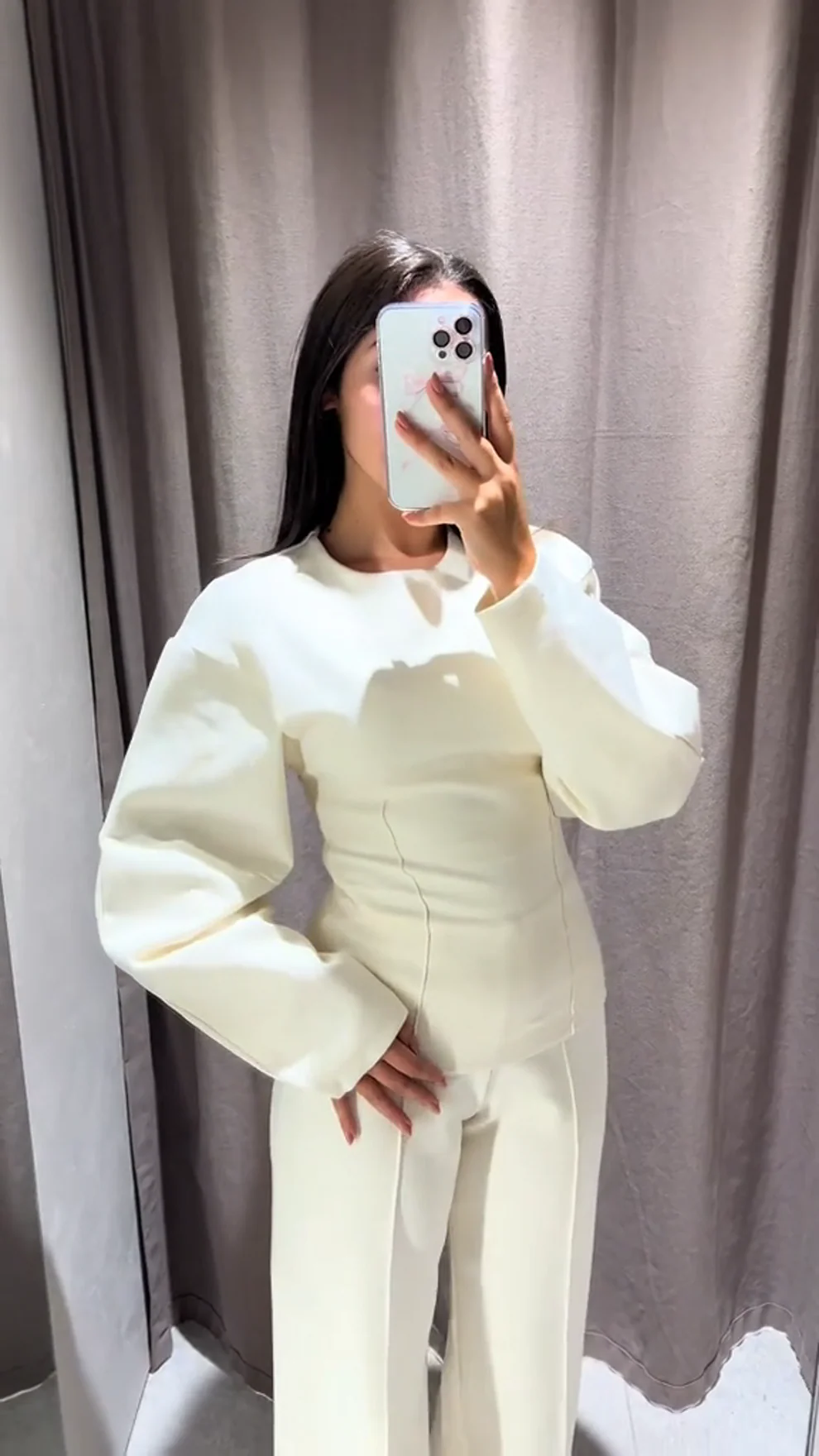 Damen Set | Oversized Top mit weitem Bein und klarer Form - Image 4