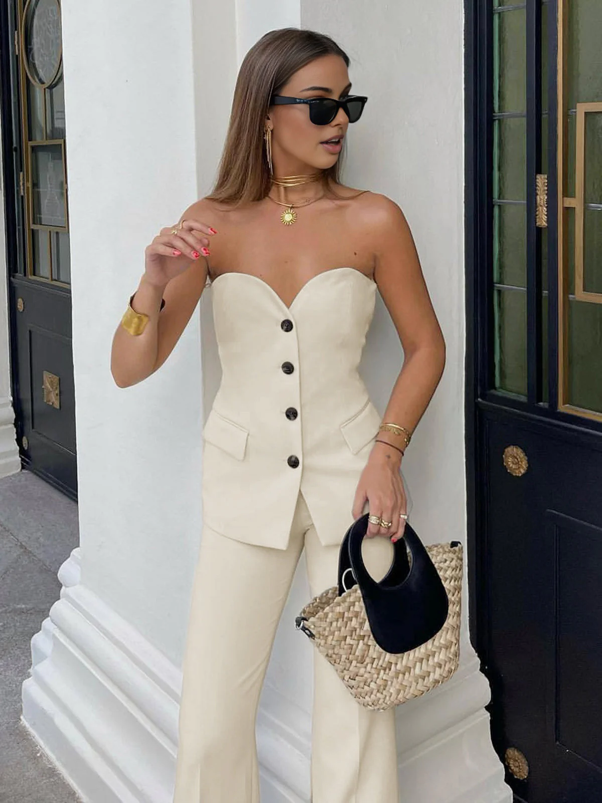 Damen Set | Zweiteilige Ausführung mit Top und Pantalon - Image 2